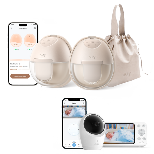 eufy Wearable Breast Pump S1 + Baby Monitor E20